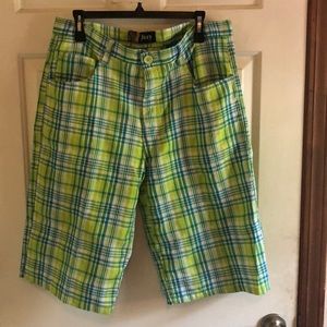 Bluez plaid shorts XL